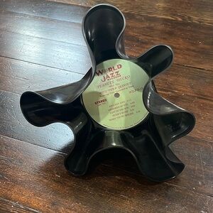 Decorative record bowl handmade